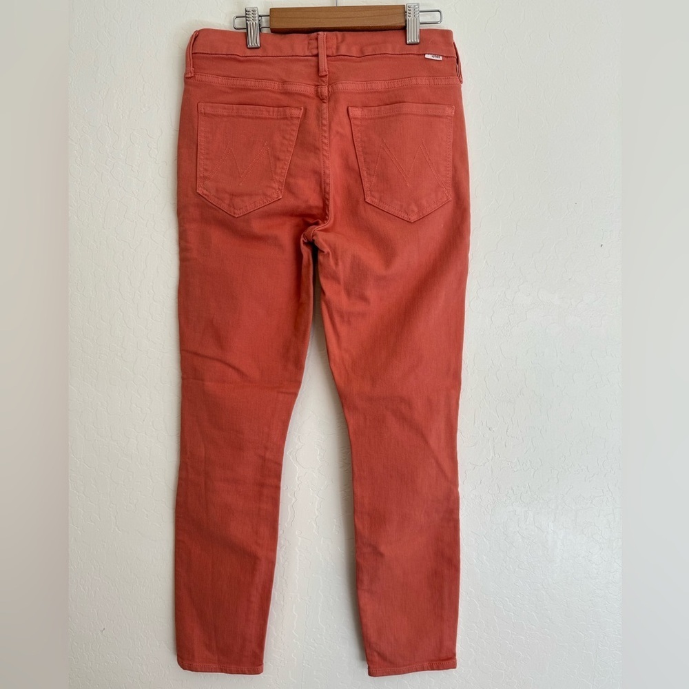 MOTHER The Looker Crop Skinny Play Date Mango Size 26 - Picture 5 of 8